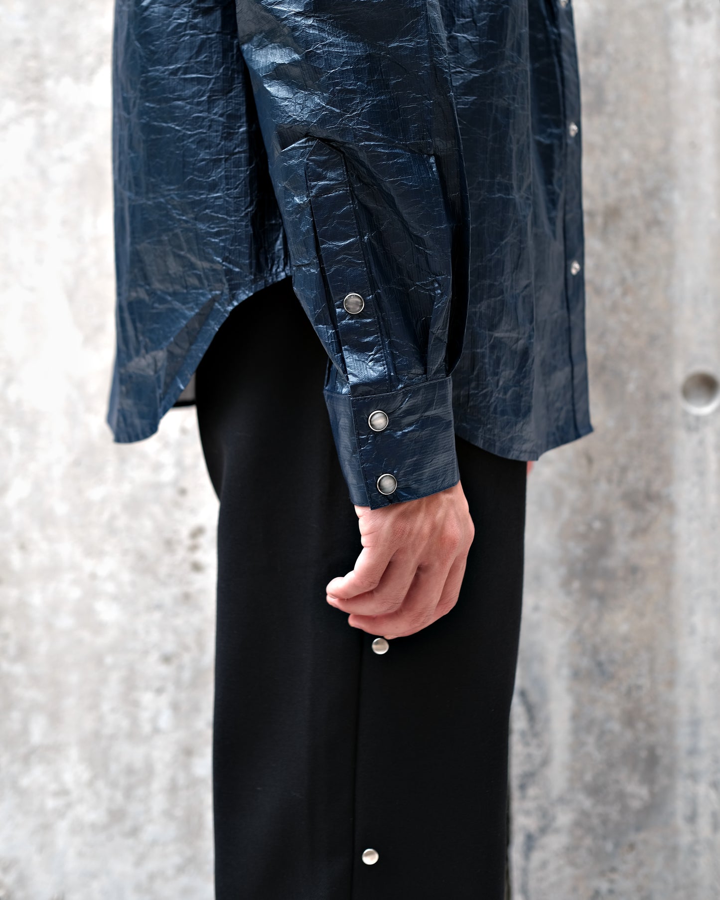 Wrapping Paper Shirt - Navy