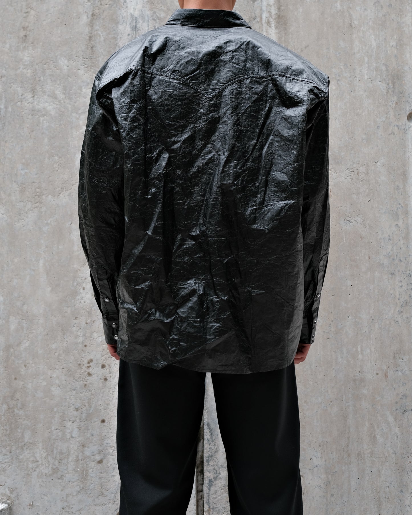 Wrapping Paper Shirt - Black