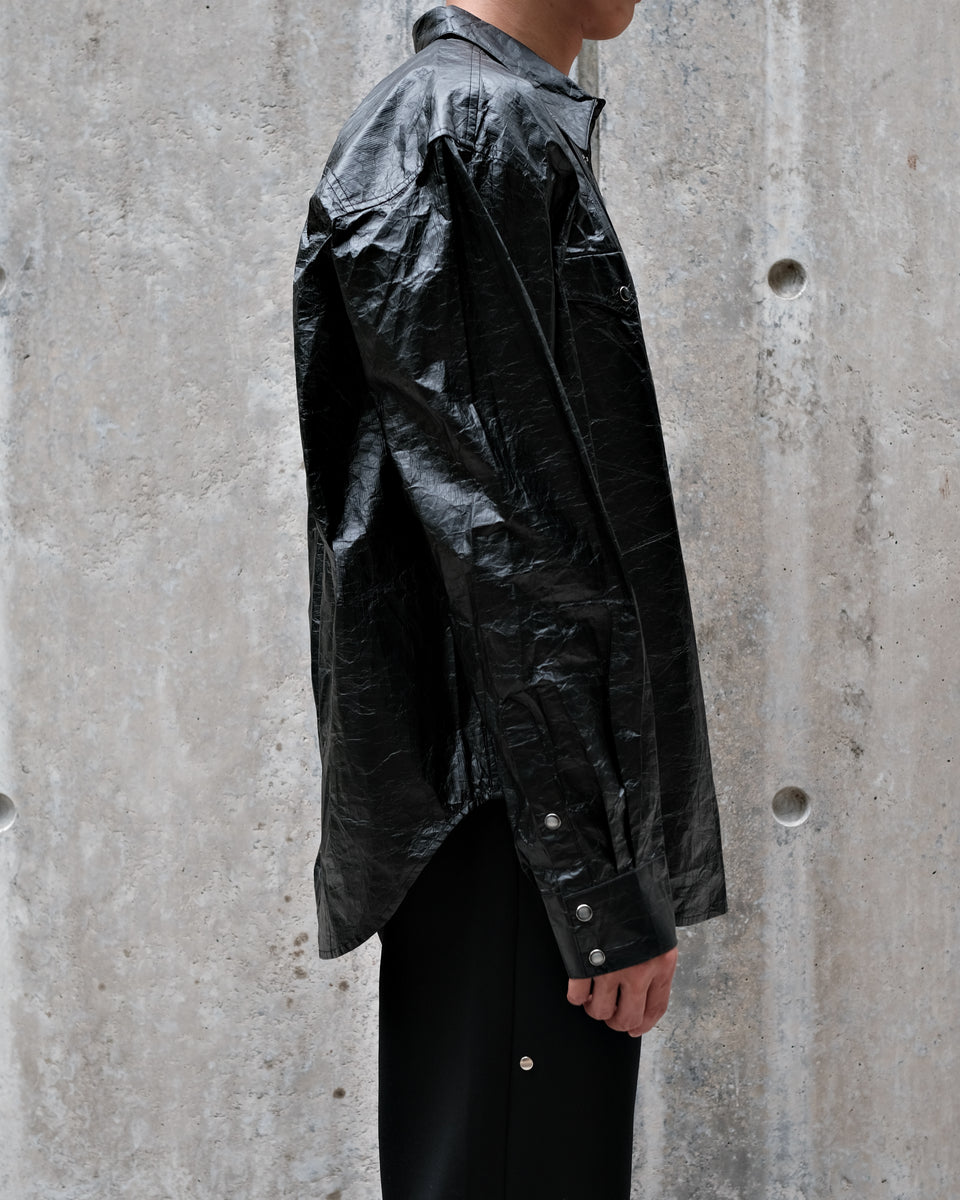 Wrapping Paper Shirt - Black