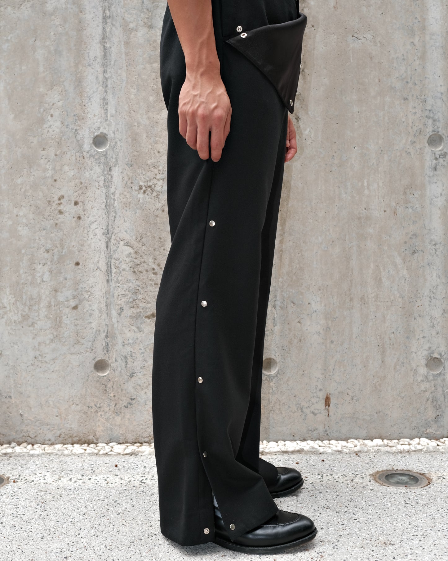 Double Layer Wool Pants