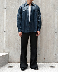 Wrapping Paper Shirt - Navy