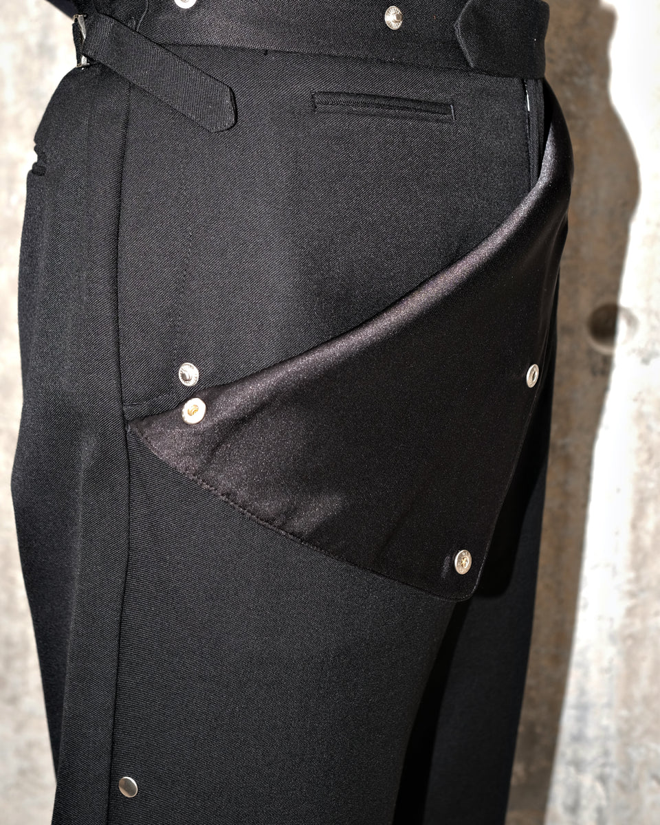 Double Layer Wool Pants