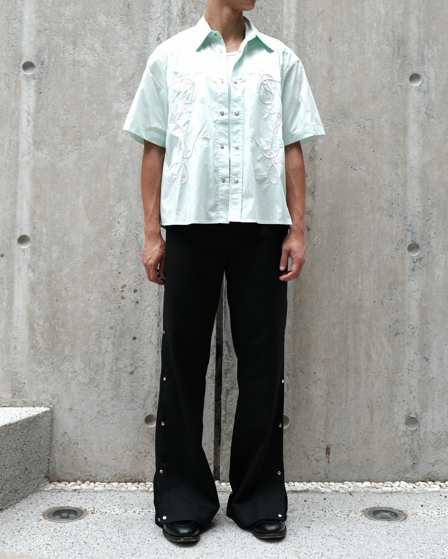 Short Sleeve Parabola Shirt - Mint