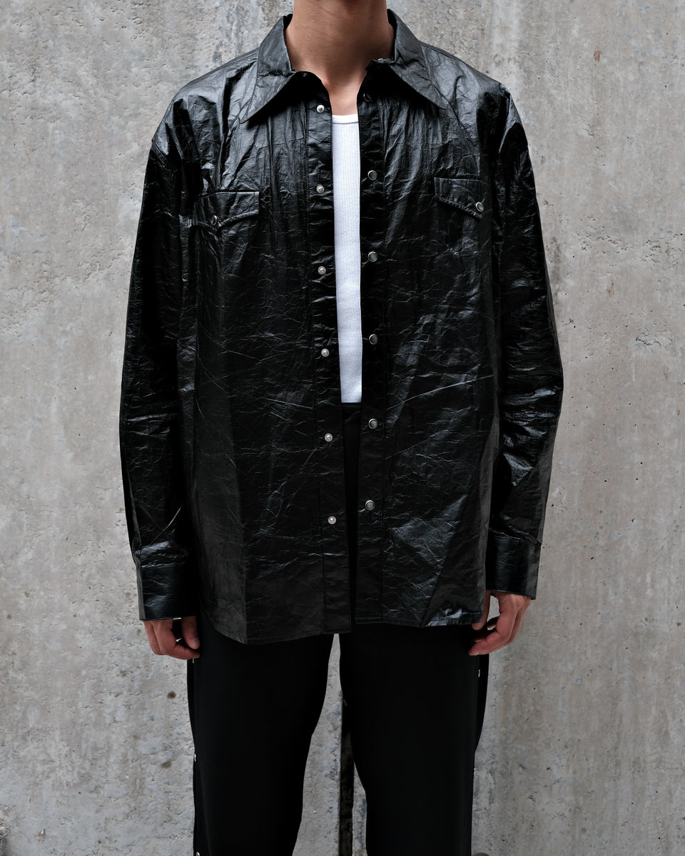 Wrapping Paper Shirt - Black