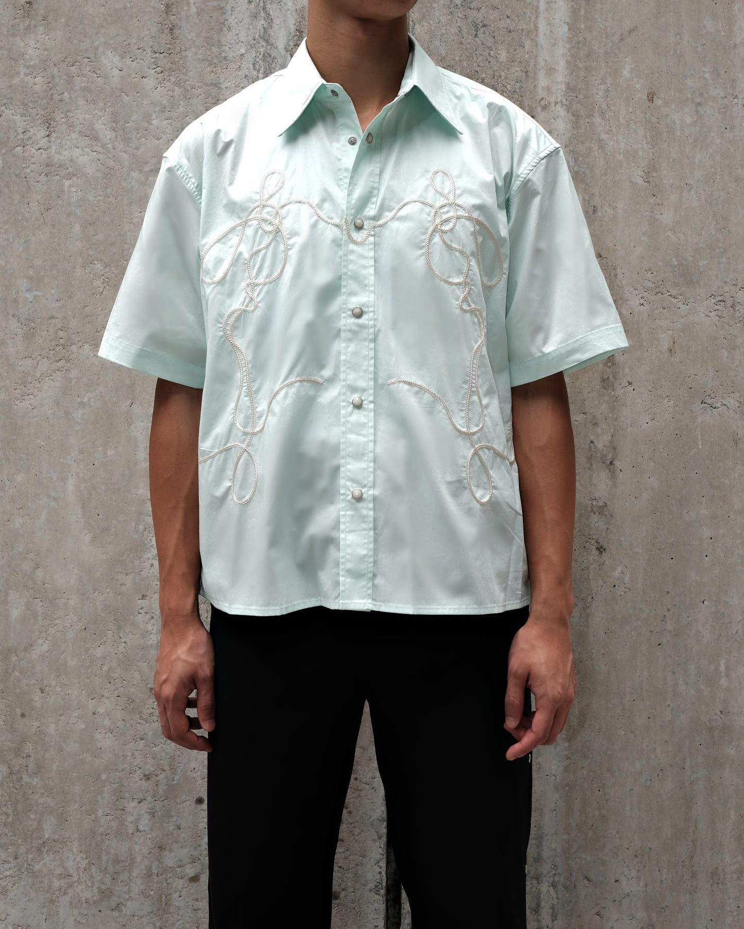 Short Sleeve Parabola Shirt - Mint