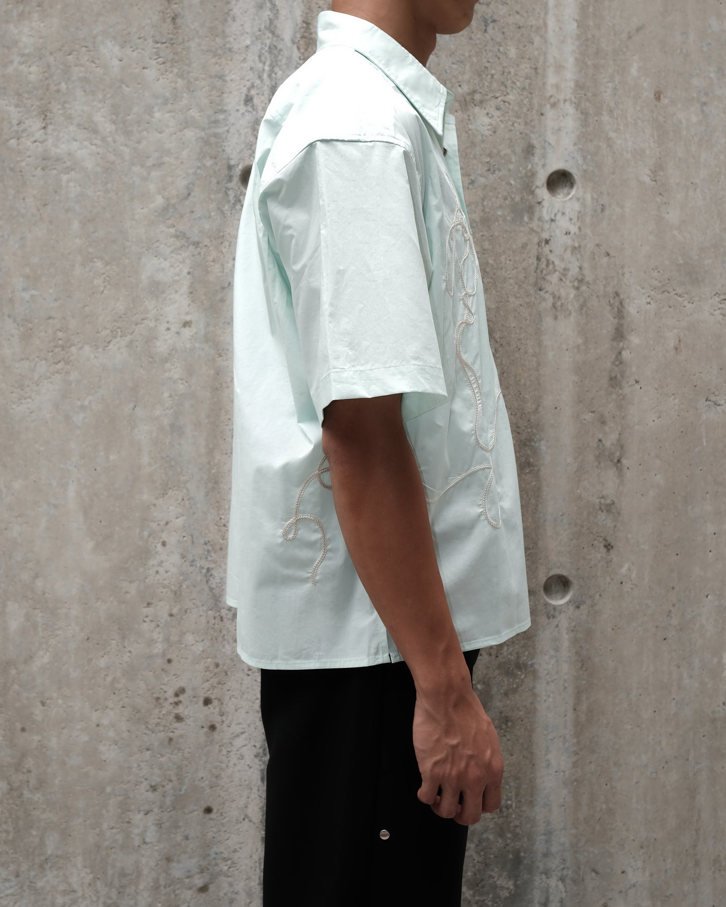 Short Sleeve Parabola Shirt - Mint