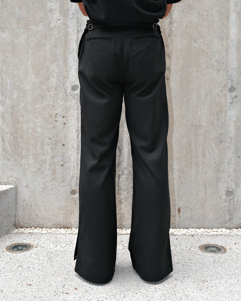 Double Layer Wool Pants
