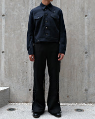 Coins Button Wool Jacket