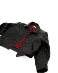 Lamb Leather Embroidery Western Jacket