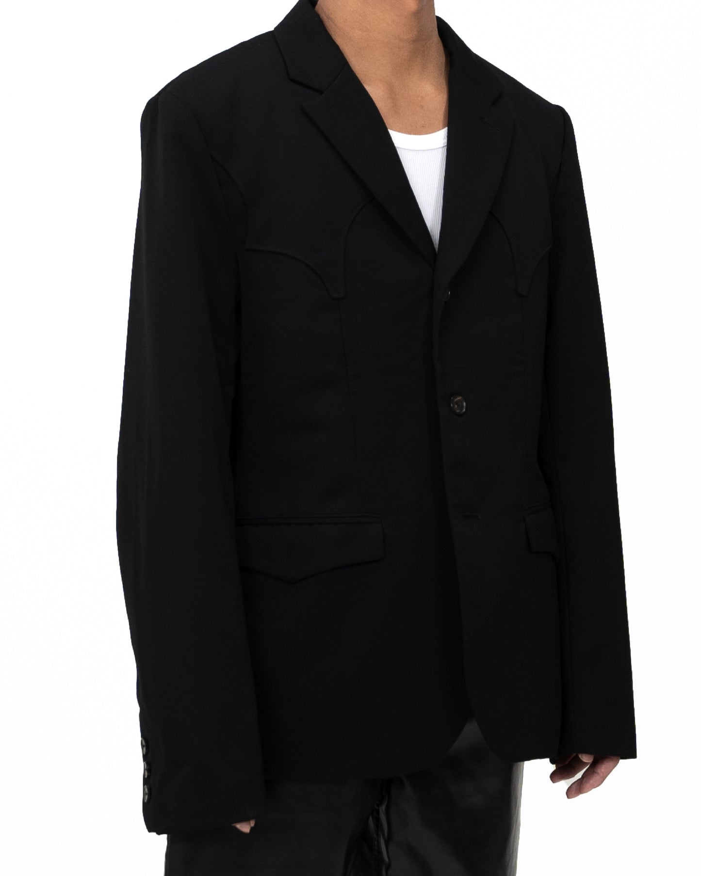 Wool Embroidery Tailored Jacket