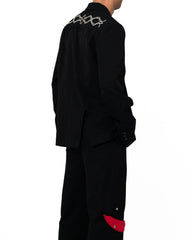 Wool Embroidery Tailored Jacket