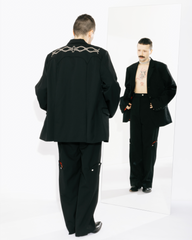 Wool Embroidery Tailored Jacket