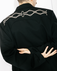 Wool Embroidery Tailored Jacket